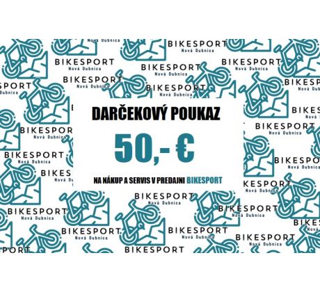 Darčeková poukážka 50 EUR