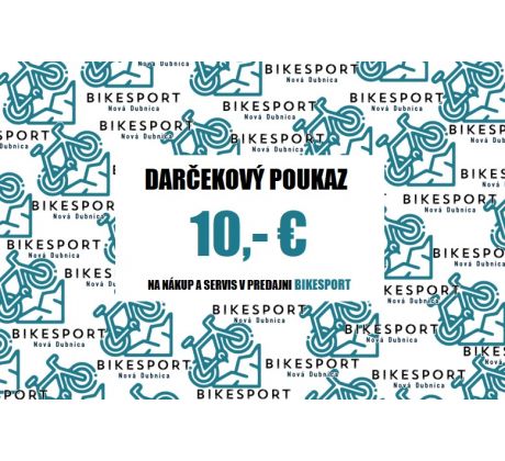 Darčeková poukážka 10 EUR